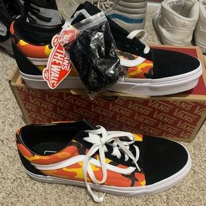 Vans Old Skool Pop Camo Orange